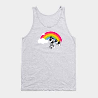 STEAMBOAT WILLIE - Graffiti rainbow Tank Top